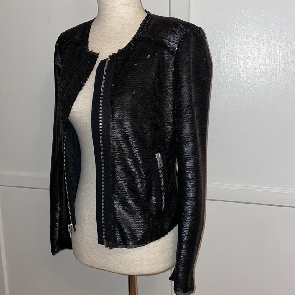Sequin black jacket